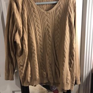 V neck tunic sweater